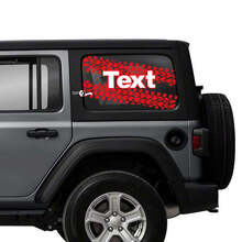 Dubbele Bandenband Achterruit Vinyl Stickers Decals voor Jeep Wrangler Unlimited 2