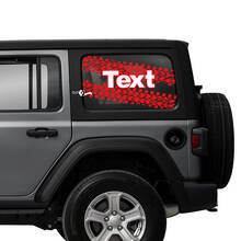 Paar Jeep Wrangler Unlimited zijdeur raam band track stickers stickers Jeep logo vinyl graphics 2 kleuren
 2