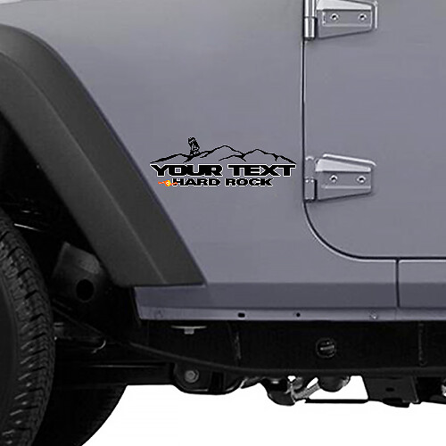 R2-D2 Mountains Stijl Zij Vinyl Sticker voor Jeep Wrangler Unlimited