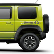 Suzuki JIMNY Mountains Side graphics Deurensticker Logosticker
 2