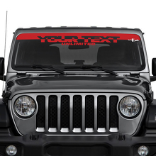 Aangepaste Tekst Voorruit Vinyl Stickers Decals voor Jeep Wrangler Unlimited 2