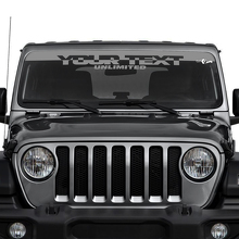 Aangepaste Tekst Voorruit Vinyl Stickers Decals voor Jeep Wrangler Unlimited 3