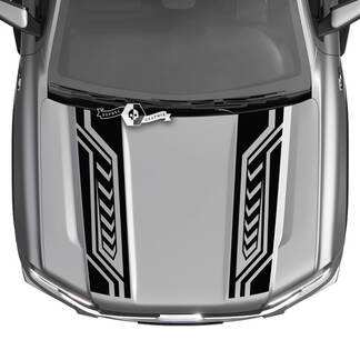 Ford Ranger Hood Logo Geometrie Truck Strepen Gesplitste grafische stickers

