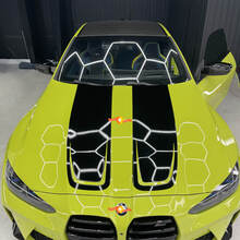 2021+ BMW M4 M3 G80 G82 G83 Hood CSL Style vinyl sticker 1
 2