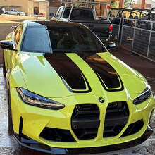 Capot CSL-stijl vinyl decal sticker strepen voor 2021+ BMW M4 M3 G80 G82 G83 3