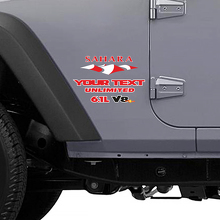 Sahara 6.1L V8 Mountain Style zijvinylsticker voor Jeep Wrangler Unlimited_3