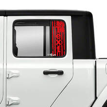 Paar Jeep Gladiator deuren venster USA vlag vernietigd stickers stickers vinyl graphics
 3