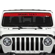 Aangepaste tekst bandenprofiel voorruit vinylstickers decals voor Jeep Gladiator 3