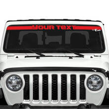 Aangepaste tekst voorruit vinylstickers decals voor Jeep Gladiator 3