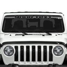 Aangepaste Tekstrand Voorruit Vinyl Stickers Decals voor Jeep Gladiator 2
