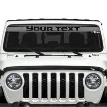 Aangepaste Tekst Trimlijn Voorruit Vinyl Stickers Decals voor Jeep Gladiator 2