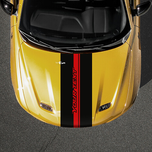 Aangepaste tekst motorkapstreep vinyl sticker voor Dodge Hornet