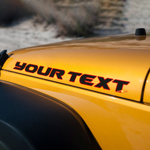 Lettering Outline Motorkap Vinyl Sticker voor Jeep Wrangler_2