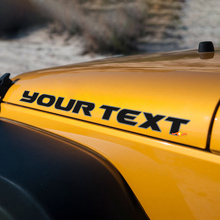 Lettering Outline Motorkap Vinyl Sticker voor Jeep Wrangler_3