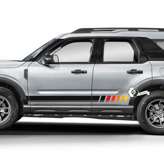 2x Ford Bronco rockerpaneel zijlogo SunSet Line-stickers
