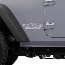 Mountain Style Aangepast Zij Vinyl Decal Kit voor Jeep Wrangler Unlimited_2