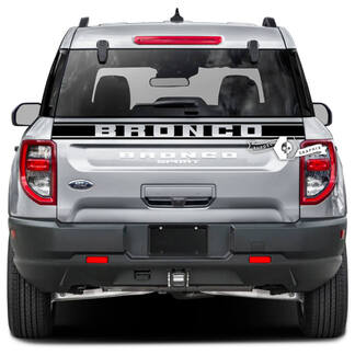 Ford Bronco achterklep bedbekleding streeplogo wrap stickers stickers
