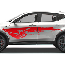 Hornet-logo modderspat deurzijvinylstickerkit voor Dodge Hornet_3