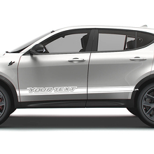 Aangepaste Tekst Deurzijstreep Vinyl Stickers voor Dodge Hornet_2