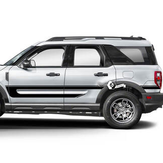 2x Ford Bronco deuren zijbekleding achterspatbord stickers

