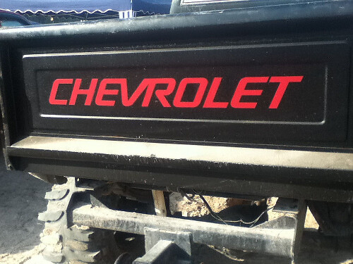 Chevrolet voor STEPSIDE BED Achterklep Decal Sticker