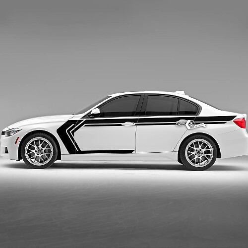 Paar BMW Hood deuren zijstrepen Rally Motorsport Trim Vinyl Decal Sticker F30 G20
