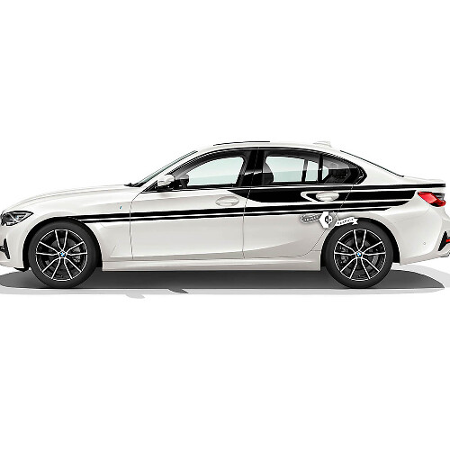 Paar BMW Hood deuren omhoog zijkant strepen Rally Motorsport achterspatbord Trim Vinyl Decal Sticker F30 G20
