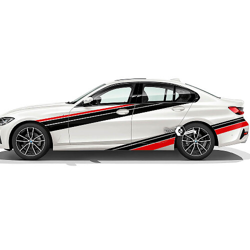Paar BMW Hood Doors Side Rally Motorsport Achterspatbord Vinyl Decal Sticker F30 G20 2 kleuren
