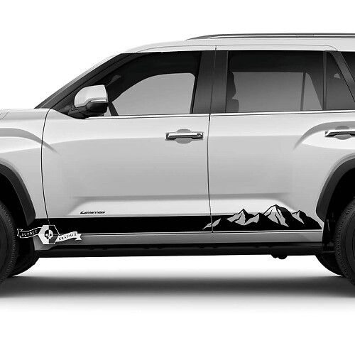 Mountain Style Rocker Panel Strepen Vinyl Sticker Voor Toyota Sequoia