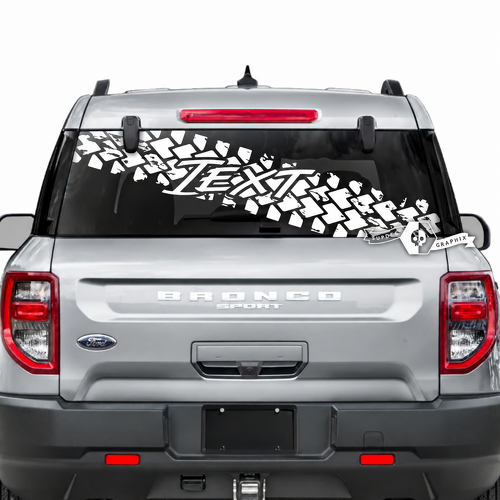 Musclecar horse achterruit Tarra Track vernietigde strepen grafische stickers stickers
