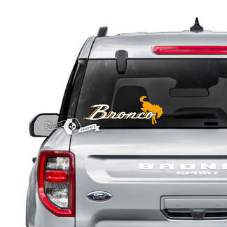 Ford Bronco achterruitlogo grafische stickers 2 kleuren
