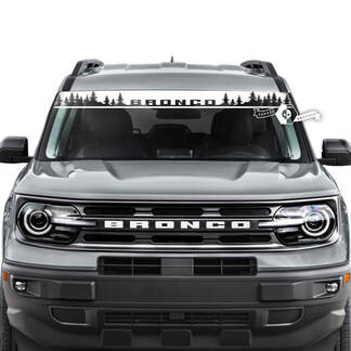 Ford Bronco achterruit logo strepen grafische stickers

