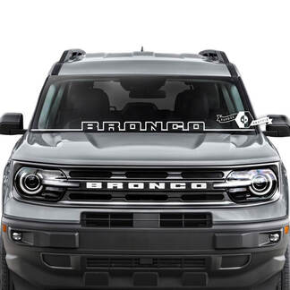 Ford Bronco venster voorruit logo trim strepen grafische stickers

