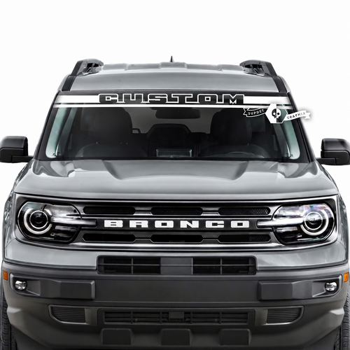 CUSTOM Twin Line Windshield Banner Voorruit Vinylsticker voor Ford