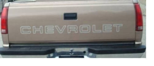 Chevrolet Outline Achterklep Lettering Vinyl Sticker voor Chevy Truck