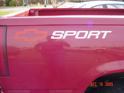 Chevrolet Logo Sport Truck Zijwand Vinyl Stickers Set voor Chevy Auto's