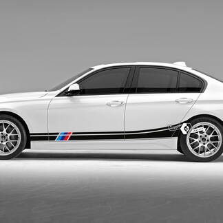 Paar BMW deuren zijstrepen Rally Motorsport Trim Vinyl Decal Sticker F30 G20 M kleuren
