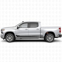 Honingraat Deur- & Rockerpaneel Vinyl Strepen voor Chevrolet Silverado 1500 T1XX 2019-2026_2