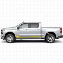 Honingraat Deur- & Rockerpaneel Vinyl Strepen voor Chevrolet Silverado 1500 T1XX 2019-2026_3
