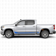 Honingraat Deur- & Rockerpaneel Vinyl Strepen voor Chevrolet Silverado 1500 T1XX 2019-2026_5