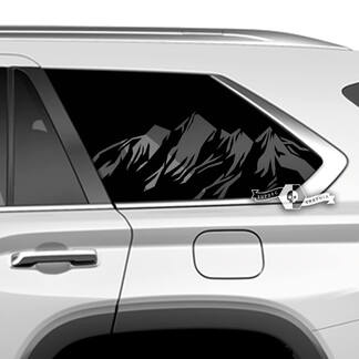 Paar Toyota Sequoia achterruit bergen vinyl stickers sticker geschikt voor Toyota Sequoia
