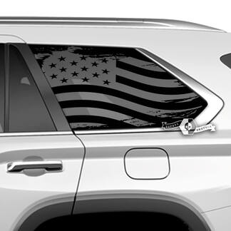 Paar Toyota Sequoia achterruit USA vlag vernietigd vinyl stickers sticker geschikt voor Toyota Sequoia
