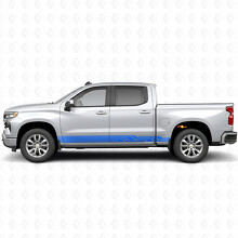 Angular Lightning Deur- & Rocker Panel Vinyl Strepen voor Chevrolet Silverado 1500 T1XX 2019-2026_5