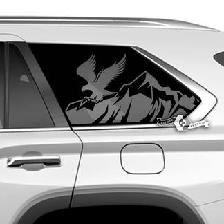 Paar Toyota Sequoia achterruit Bald Eagle Mountains vinylstickers sticker geschikt voor Toyota Sequoia
