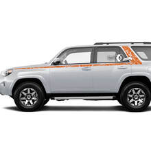Lichaam strepen lijnen topografische stijl zijruit vinyl sticker sticker geschikt voor Toyota 4Runner 13-24 TRD vijfde gen 5
 2