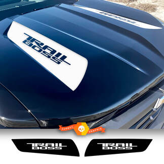 Paar Chevy Colorado Trail Boss Hood Spear vinylstickers
