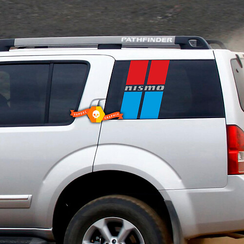 NISMO Stijl Race Strepen Achterzijruit Vinyl Stickers voor Nissan Pathfinder R51