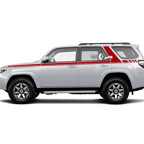 Decoratieve strepen zijkant vinyl sticker decal voor Toyota 4Runner TRD Gen 5