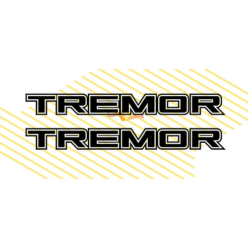 Paar vrachtwagenbed sticker tremor set Ford Super Duty F250 F150 F-350 vinylstickers
