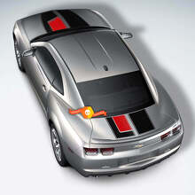 45e Jubileum Stijl Motorkap- & Kofferbakstrepen Vinyl Decal Kit voor Chevrolet Camaro_2